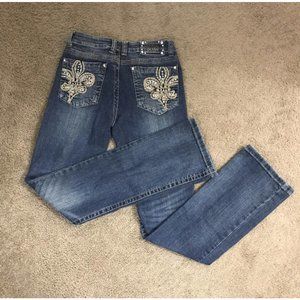 ZENIM DENIM Women's Mid Low Natural Waist Cotton Blend Denim Blue Jeans-Size 4